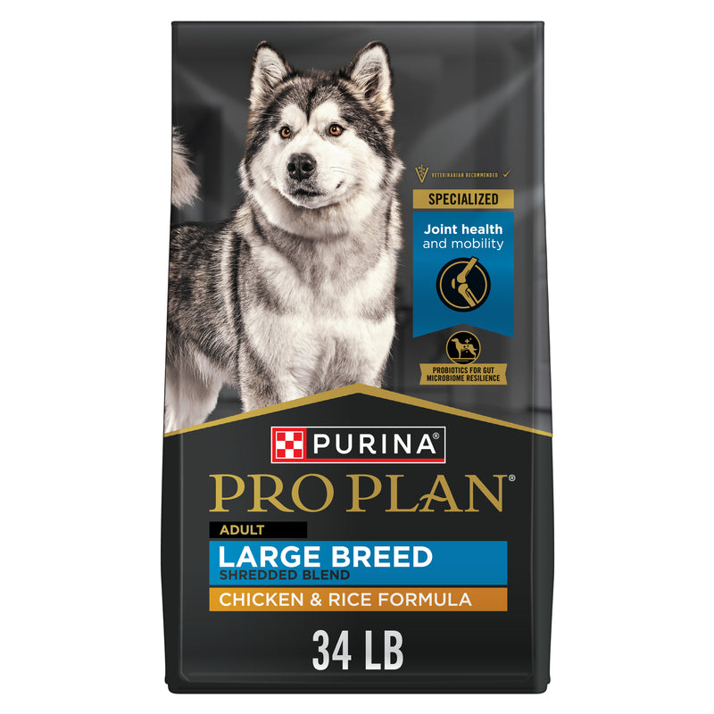Purina Pro Plan Joint Health for Dogs, Large Breed Dog Food Dry, Shredded Blend Chicken & Rice Formula