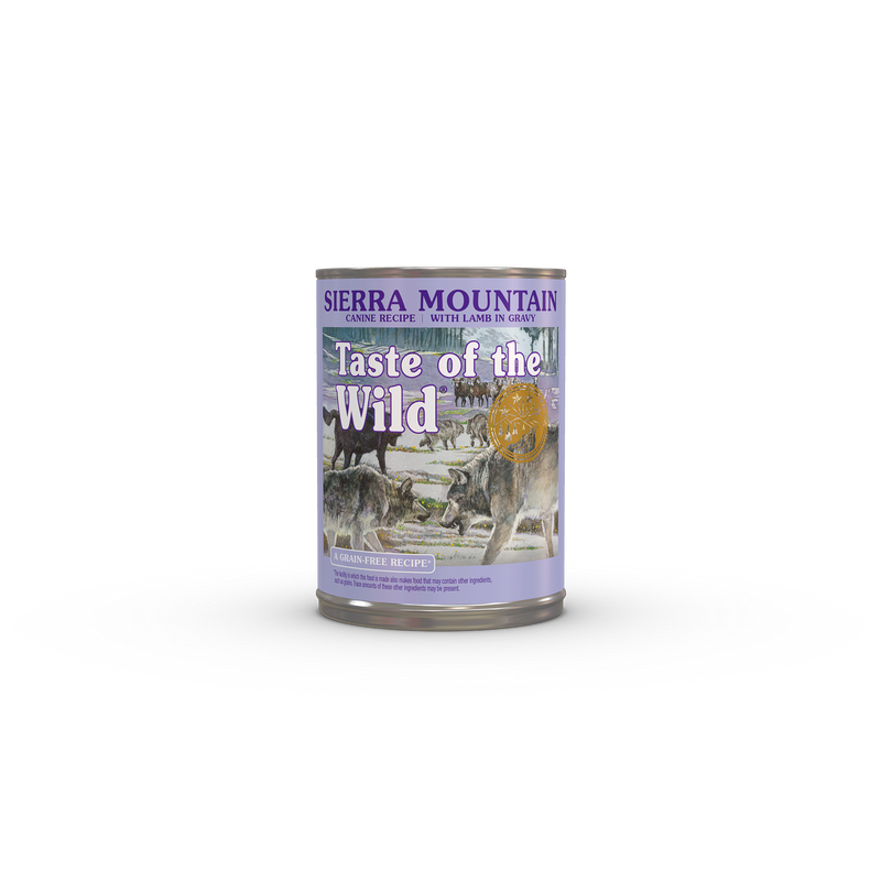 Taste of the Wild Sierra Mountain Canine Recipe with Lamb in Gravy