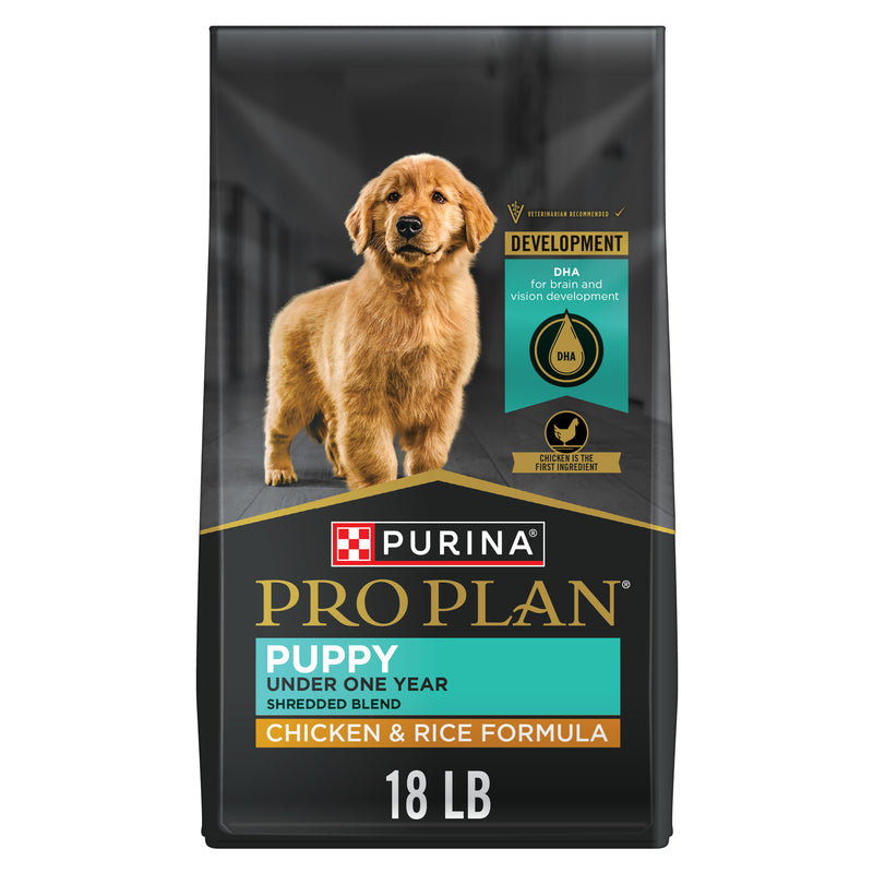Purina Pro Plan High Protein Puppy Food Shredded Blend Chicken & Rice Formula
