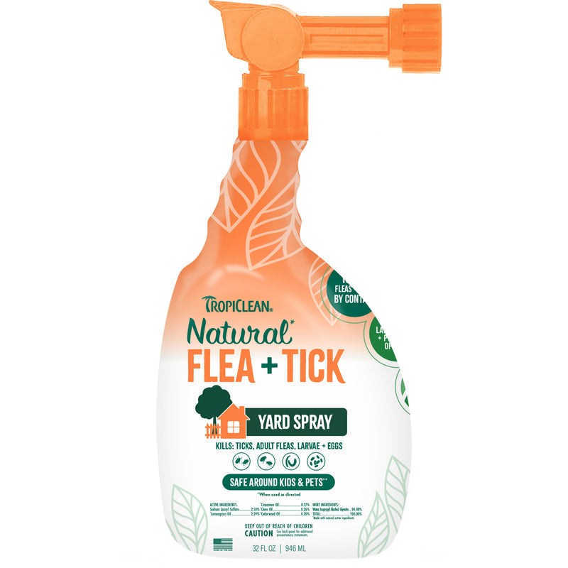 TropiClean Natural* Flea & Tick Yard Spray, 32oz