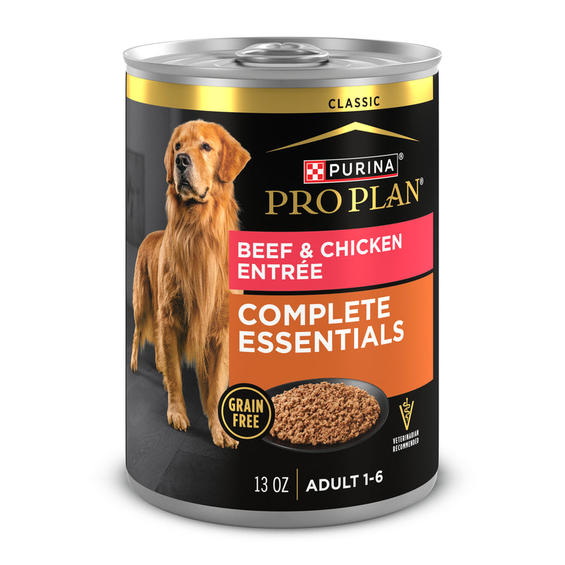 Purina Pro Plan Dog Food Grain Free Classic Pate, Beef and Chicken Entrée