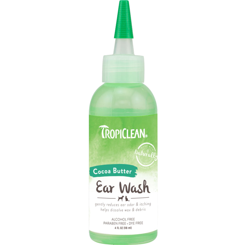 TropiClean Alcohol Free Ear Wash for Pets, 4oz