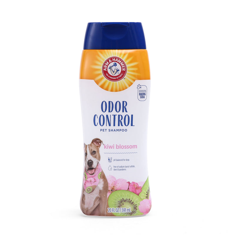 Arm & Hammer for Pets Odor Control Pet Shampoo | Odor Eliminating Dog Shampoo | Great for All Dogs & Puppies, Fresh Kiwi Blossom Scent, 20 oz Bottle