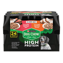 Purina Dog Chow High Protein Wet Dog Food With Real Chicken or With Real Beef In Savory Gravy Variety Pack