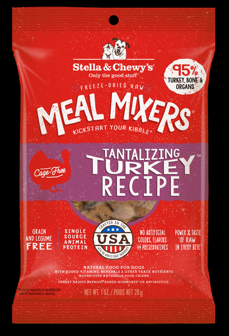 Stella & Chewy's Dog Freeze Dried Tantalizing Turkey Meal Mixers - 1 oz.