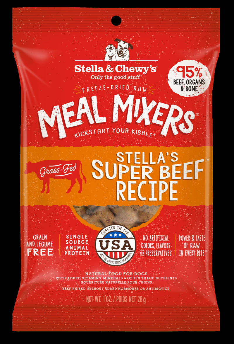 Stella & Chewy's Dog Freeze-Dried Stella's Super Beef Meal Mixers - 1 oz