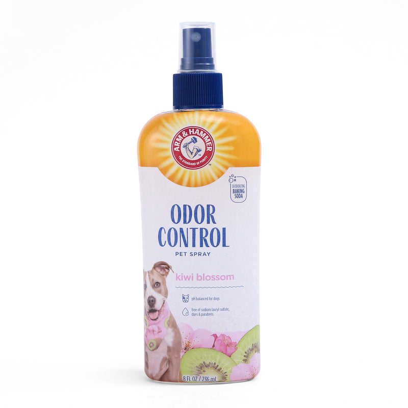 Arm & Hammer for Pets Super Deodorizing Spray for Dogs | Best Odor Eliminating Spray for All Dogs & Puppies | Fresh Kiwi Blossom Scent That Smells Great, 8 Ounces