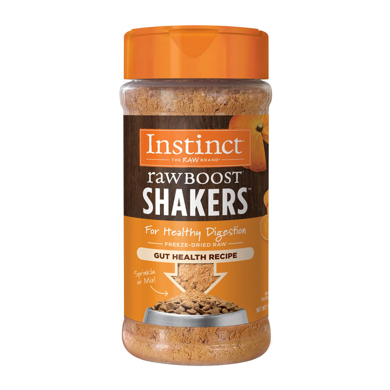 Instinct Raw Boost Shakers Gut Health Freeze-Dried Dog Food Topper, 5.5 oz. Bottle
