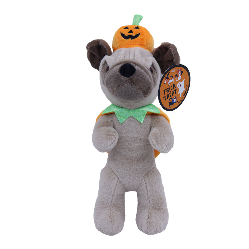 DOG WITH PUMPKIN COSTUME DOG TOY