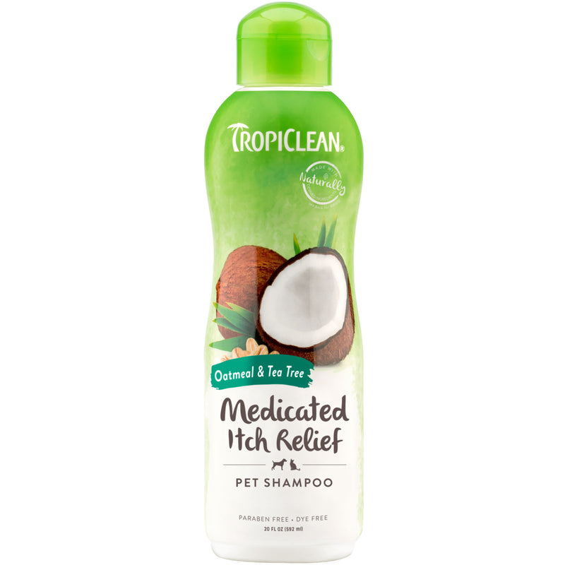 TropiClean OxyMed Medicated Anti-Itch Shampoo for Pets, 20oz