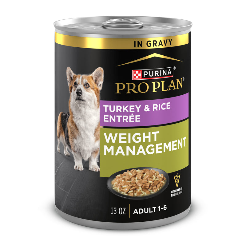 Purina Pro Plan Weight Management Wet Dog Food Turkey and Rice Entree in Gravy