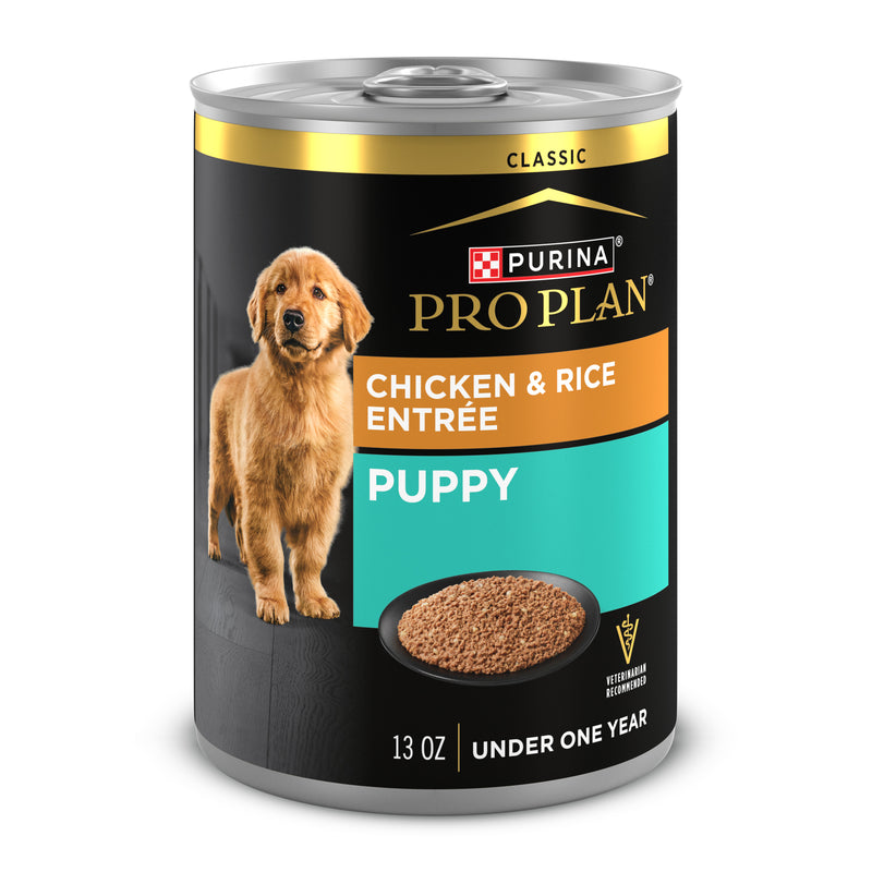 Purina Pro Plan Wet Puppy Food Pate, Wet Food Classic Chicken and Rice Entrée