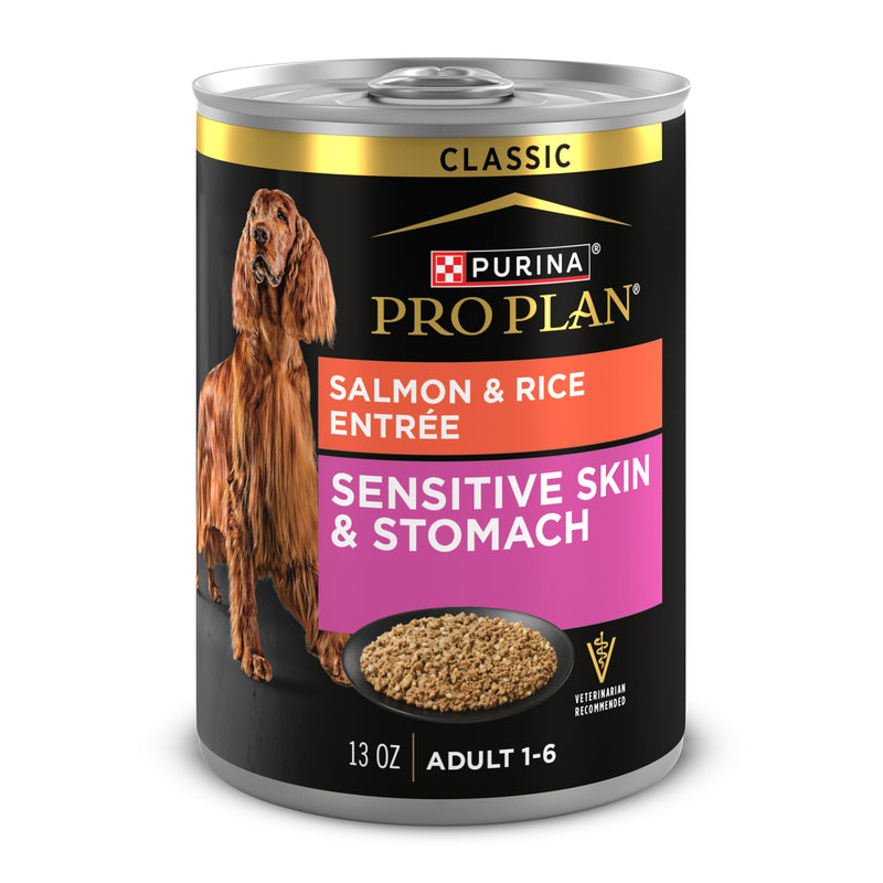 Purina Pro Plan Sensitive Skin and Stomach Dog Food Wet Classic Pate Salmon and Rice Entr̩e