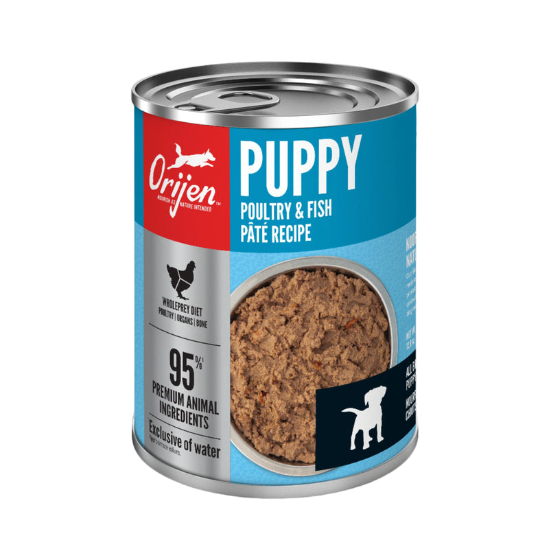 ORIJEN Premium Wet Dog Food Puppy Poultry & Fish Pate Recipe, 12.8oz