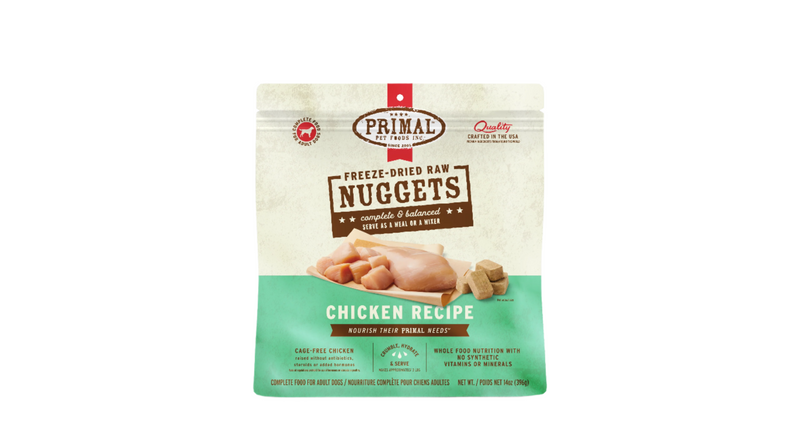 Primal 14oz Dog Freeze-Dried Nuggets Chicken Recipe