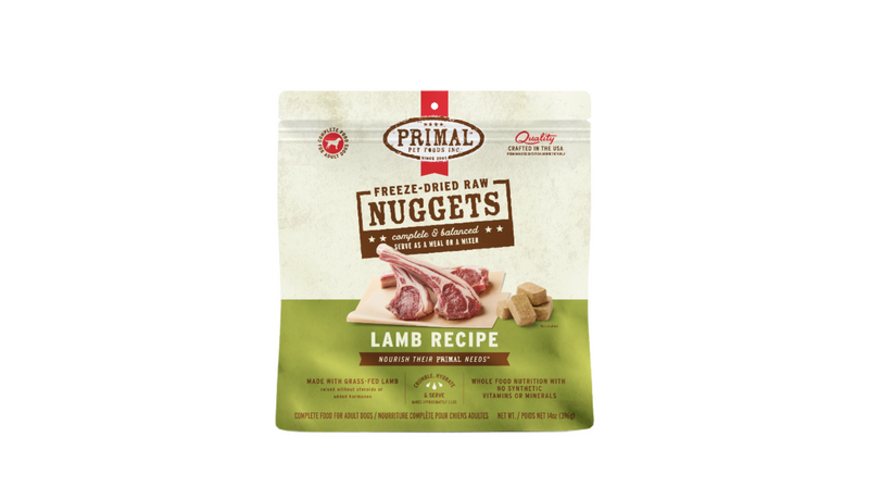 Primal 14oz Dog Freeze-Dried Nuggets Lamb Recipe