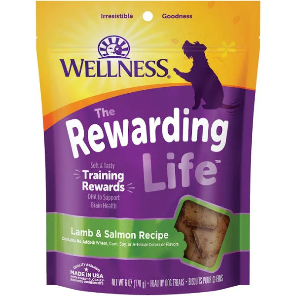 Wellness WellBites Lamb & Salmon Recipe Dog Treats, 6 oz. Bag