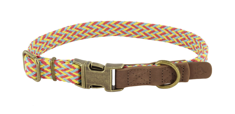 MuttNation Fueled by Miranda Lambert Woven Dog Collar Goldenrod Weave 1 X 18-26